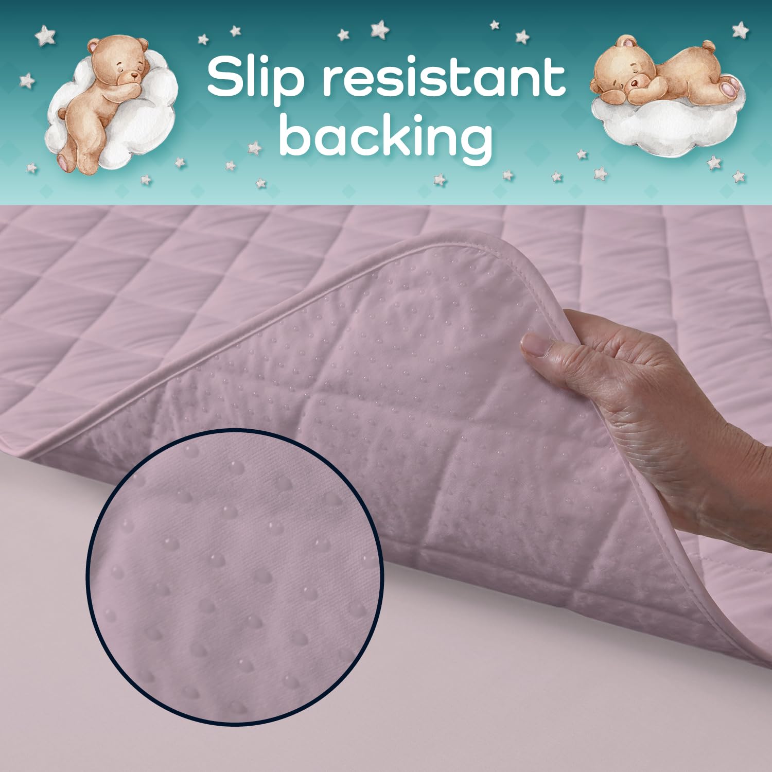 Guardedsleep Lenzuola impermeabili per addestramento al vasino, letto singolo, lavabile, rosa, 1 pezzo