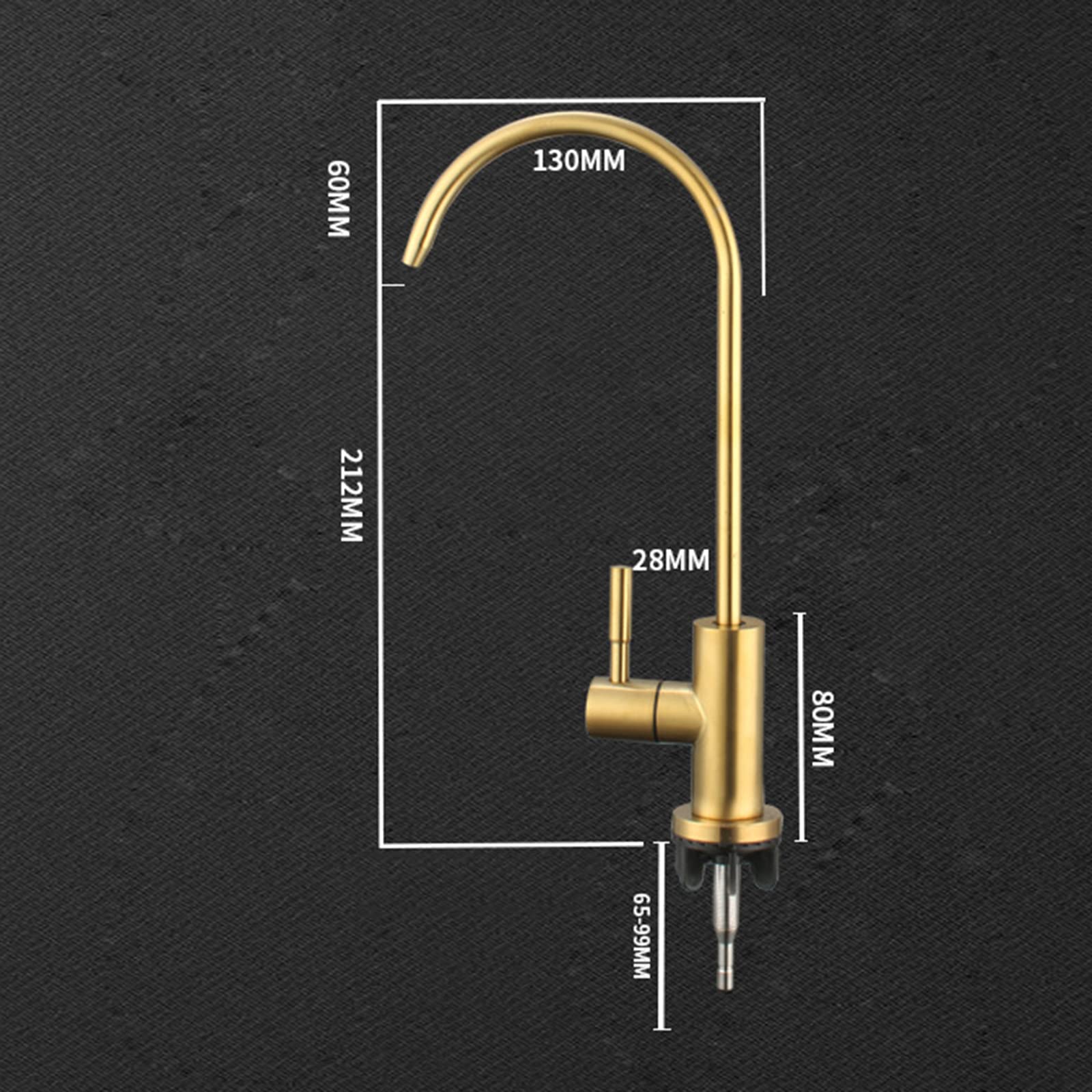 Grifo Cocina, Grifo Osmosis Monomando Dorado Grifo Fregadero Grifo Osmosis Inversa