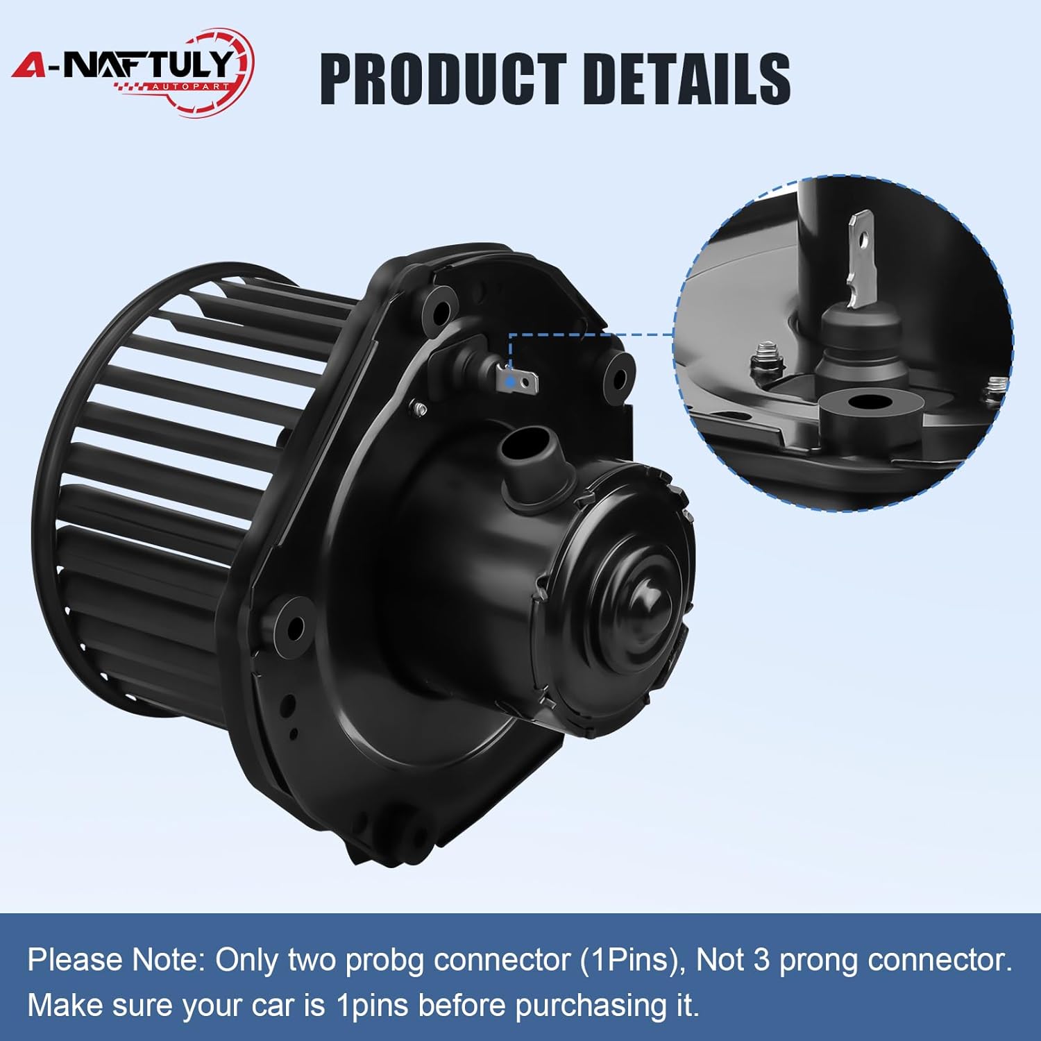 Blower Motor Fits for 1997 1998 1999 2000 Chevy Silverado C1500 C2500 K1500 K2500 Truck Suburban, Blazer, Tahoe, GMC Yukon XL, Cadillac Escalade - HVAC AC Heater Blower Motor Fan Replacement, 700100