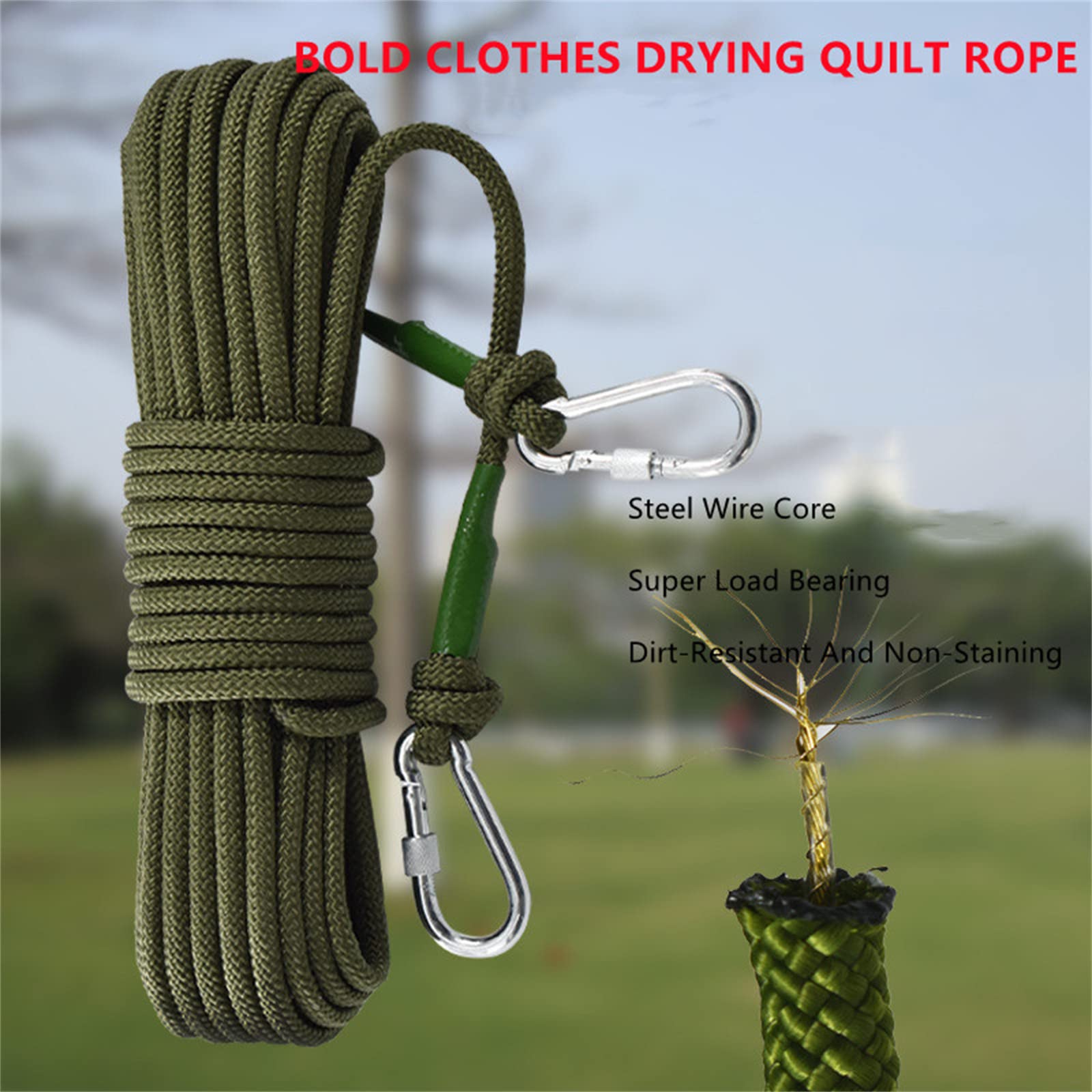 Corde à Linge de 8 Pieds,Corde de Séchage en Nylon Antidérapante, Corde à Linge de Voyage Portable Réglable pour Voyage à L'hôtel,Camping en Plein Air/intérieur
