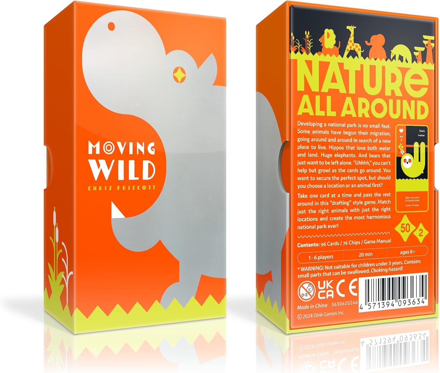 Oink Games Moving Wild | Family Friendly Animal Strategy Card Game | Fun for Game Night and Ages 8+, 1-6 Players
