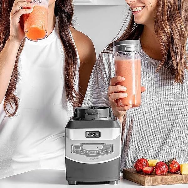 2 Pack 16 OZ Cups for Ninja Blender BL660/ BL740 30/ BL770/ BL770AMZ/ BL771/ BL773CO/ BL780/ BL810/ Fit Compact Personal Blender QB3001SS/ QB3000SS, Nutri Ninja Single Serve Replacment Cup Part by AUMUA - Image 7