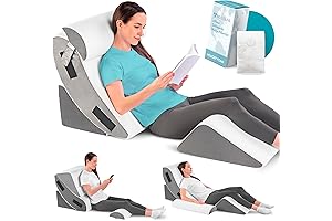 Lunix LX5 4Pcs Orthopedic Bed Wedge Pillow Set