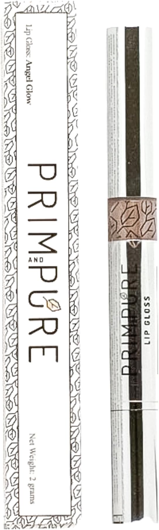Prim and Pure Organic Roll-Up Lip Gloss | Moisturizing and Naturally Pigmented with Organic Ingredients | Non-Toxic Formula & Cruelty Free | Hydrating Formula | Made in USA (Angel Glow)