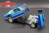 Vista 4 de Greenlight GMP 1/18 1969 Ford Mustang Gasser - The Boss GMP-18913, azul