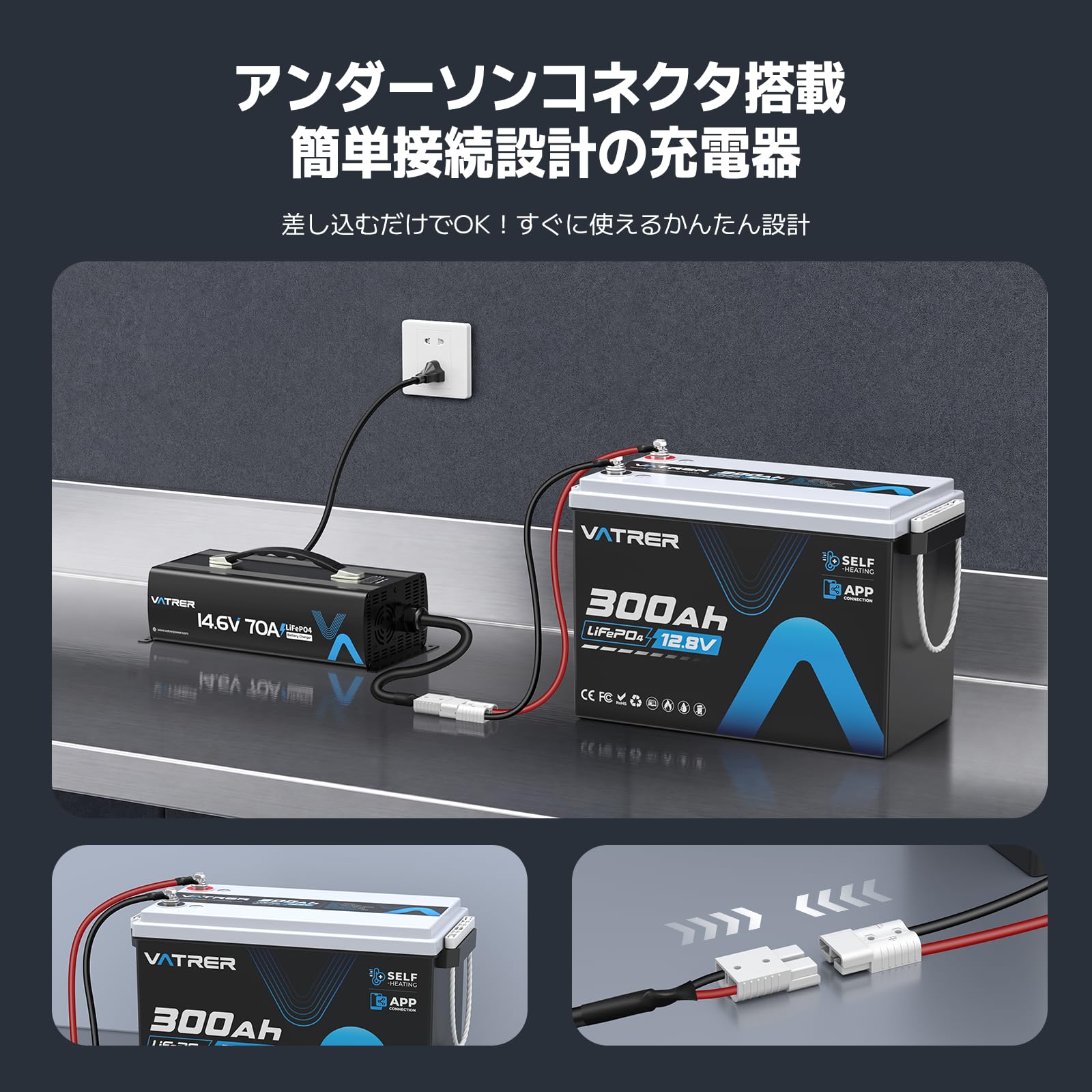 Amazon.co.jp: VATRER POWER LiFePO4 14.6V 70A リン酸鉄リチウム