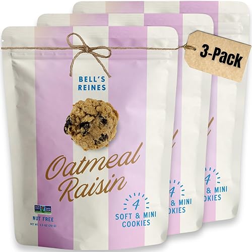 Vista 14 de Bell's Reines Galletas de mantequilla, lote pequeño gourmet suave, aperitivos saludables, paquetes de 4 galletas frescas de panadería, paquete de 3