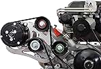 ICT Billet LSA Supercharger High Mount A/C Sanden 508 709 Compressor Bracket Kit CTS-V ZL1 6-Rib Heavy Duty Billet Aluminum Universal Air Conditioner Truck Spacing LS3 LM7 LS 551135-3-508