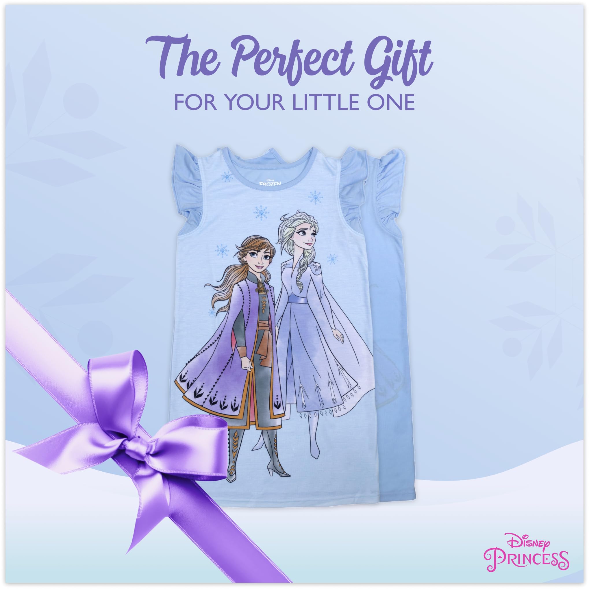 Disney Camisón para niña, suave y bonito pijama para niños, diseño de Frozen 2, 6, Frozen 2, 6