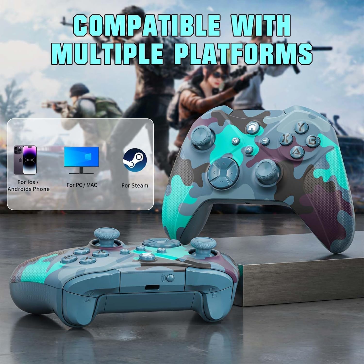 Nonbliep per controller Xbox, compatibile con Xbox One X|S, Xbox Series X|S, PC, controller wireless personalizzato edizione speciale con controllo del movimento a 6 assi/jack audio da 3,5 mm/doppia