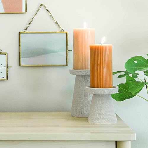 Miniatura 9 de Main + Mesa Juego de 3 portavelas cónicos de gres