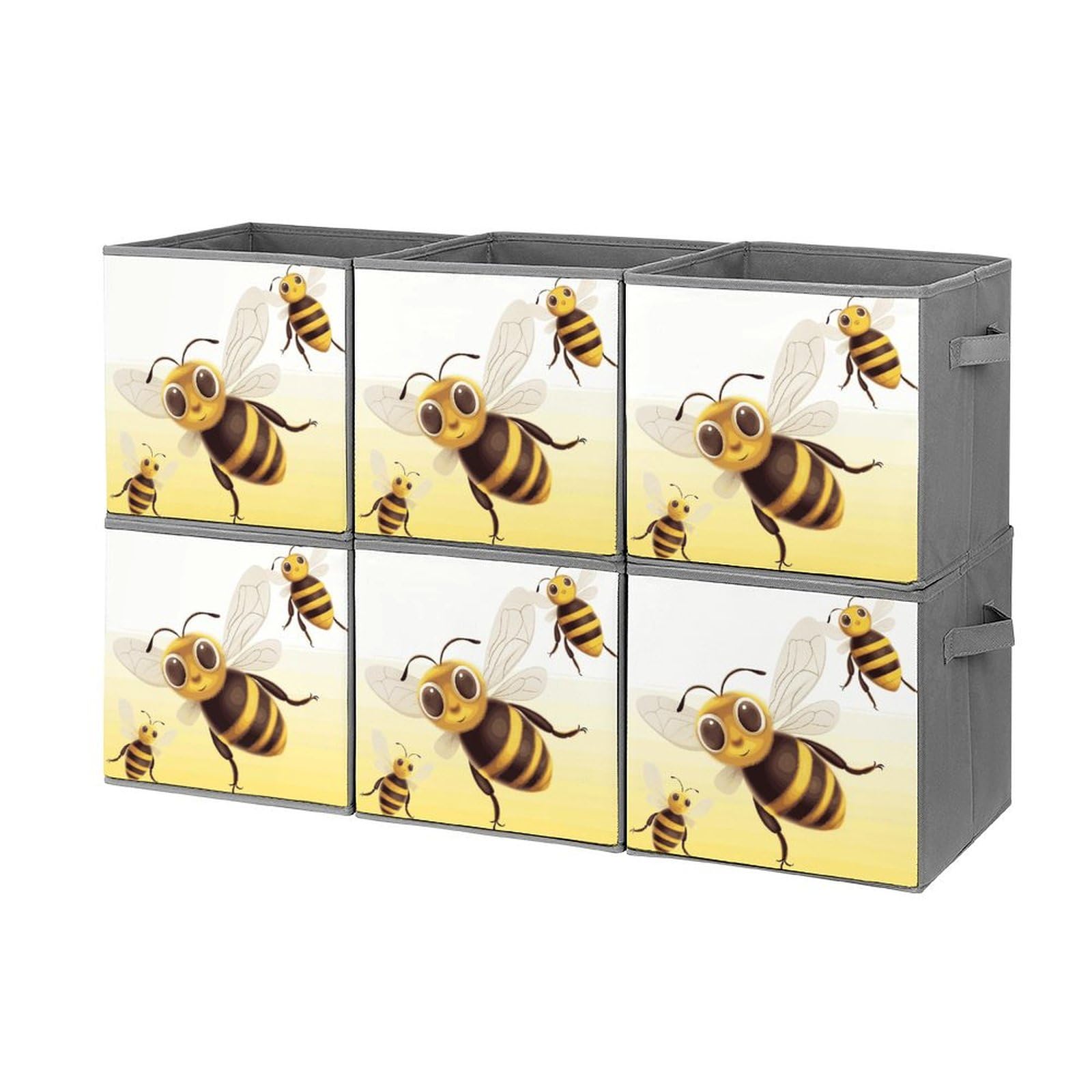 Boîtes de rangement pliables animaux pour étagères enfants