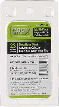 Grex P6 / Mp- 3 23 دبابيس بدون رأس متعددة الحزم (3000 لكل صندوق)
