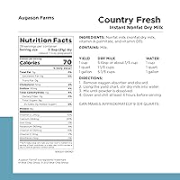 Vista 2 de Augason Farms 5-90620 Country Fresh - Leche seca instantánea sin grasa 100% real, 1 libra, 13 onzas