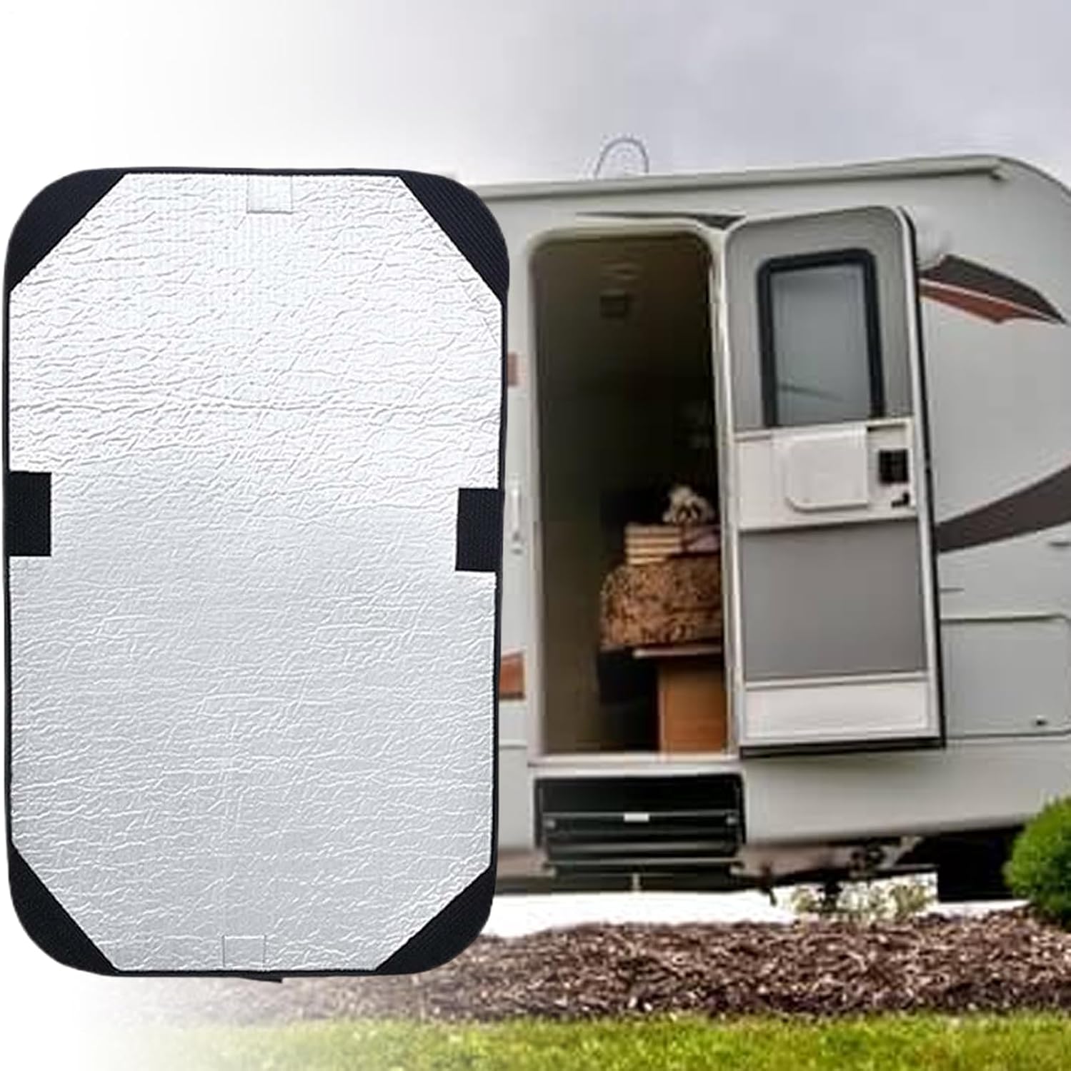 Rv Window Shade, Camping Privacy Cover, Dustproof Sun Blocker, 25 Inches Protective Shield for Travel, Motorhome, Truck, Van, and Outdoor Recreational Vehicle Privacy Enhancement