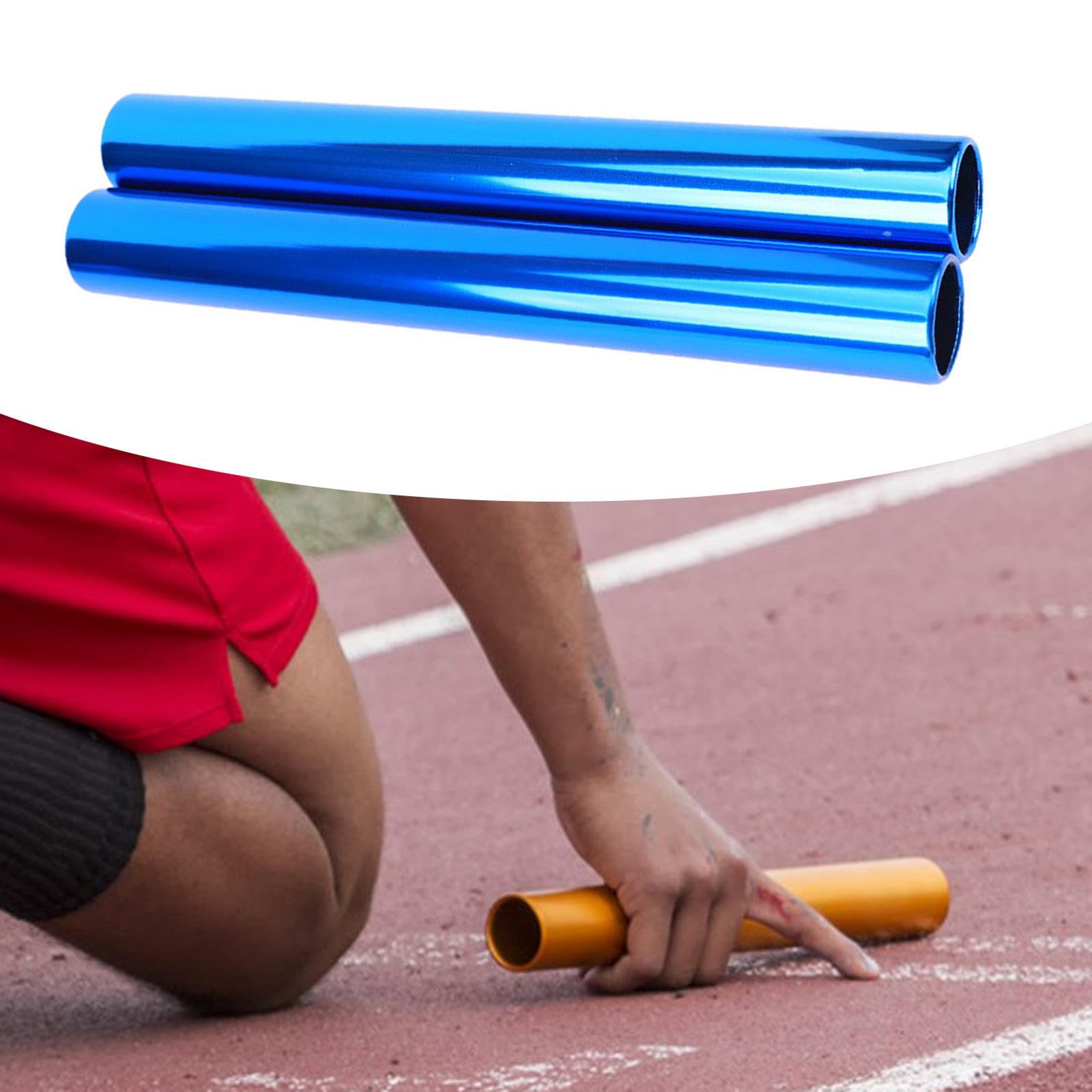 2 Palos de de Aleación de Aluminio, Herramientas Deportivas, 29 Cm de Longitud, Resistentes, Reutilizables, para Práctica de Carreras Y Entren