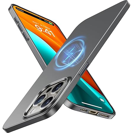 LISEN Ultra-Dünne IPhone 17 Pro Hülle MagSafe - Nur 0.76mm Dünn Mit Starker Magnetkraft, Cosmic Orange