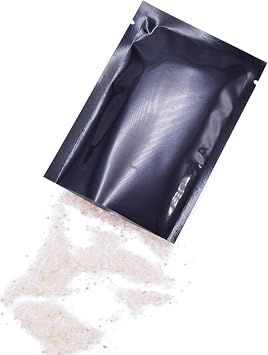 QQ Studio 100 PCS Metallic Mylar Foil Open Top Sealable Bags (6x9cm (2.3x3.5), 100x Black)