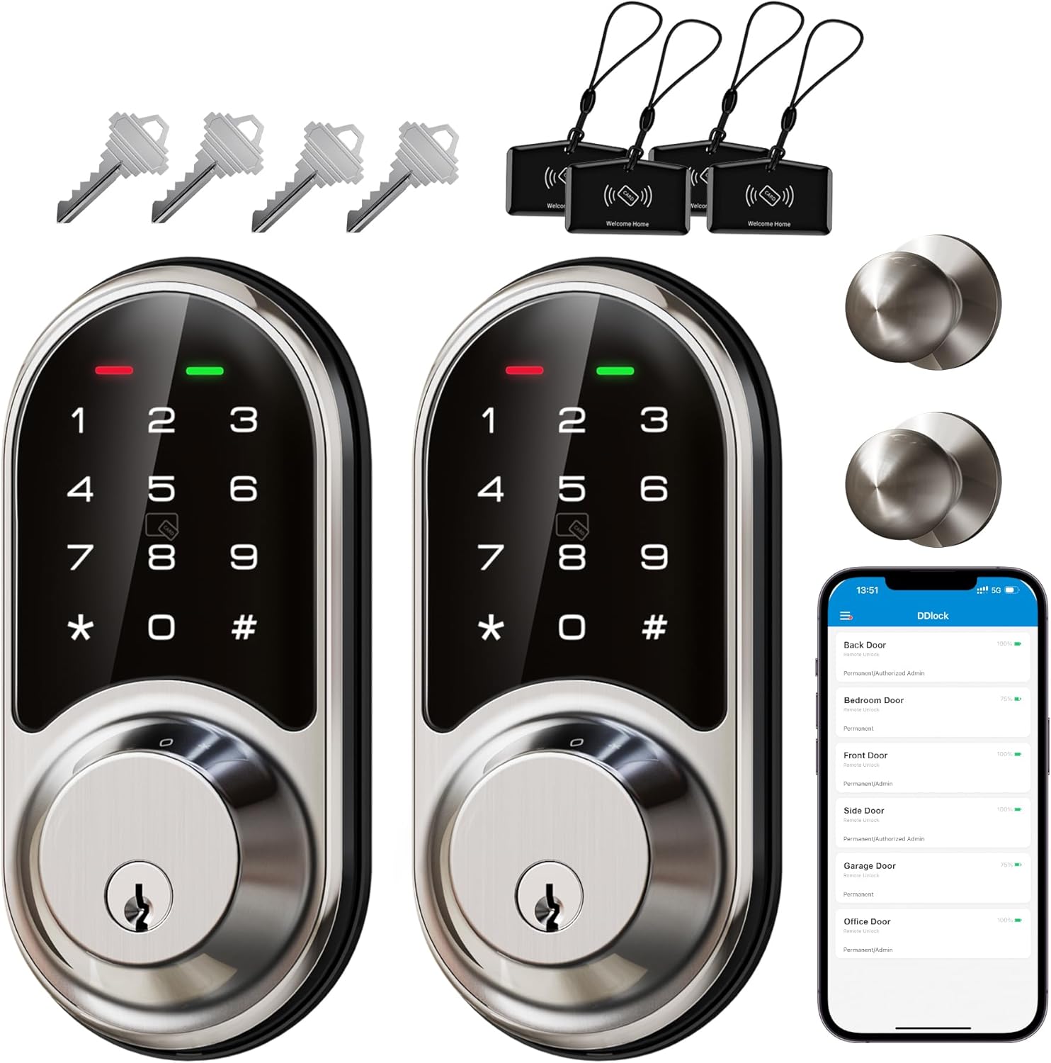 Veise WiFi Smart Lock - RZ06C Smart Lock and G2 Gateway