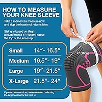 Vista 5 de UFlex Athletics Compression Knee Brace for Women & Men Knee Sleeves Support for Sports, Running, Weightlifting, Arthritis, Meniscus Tear, ACL