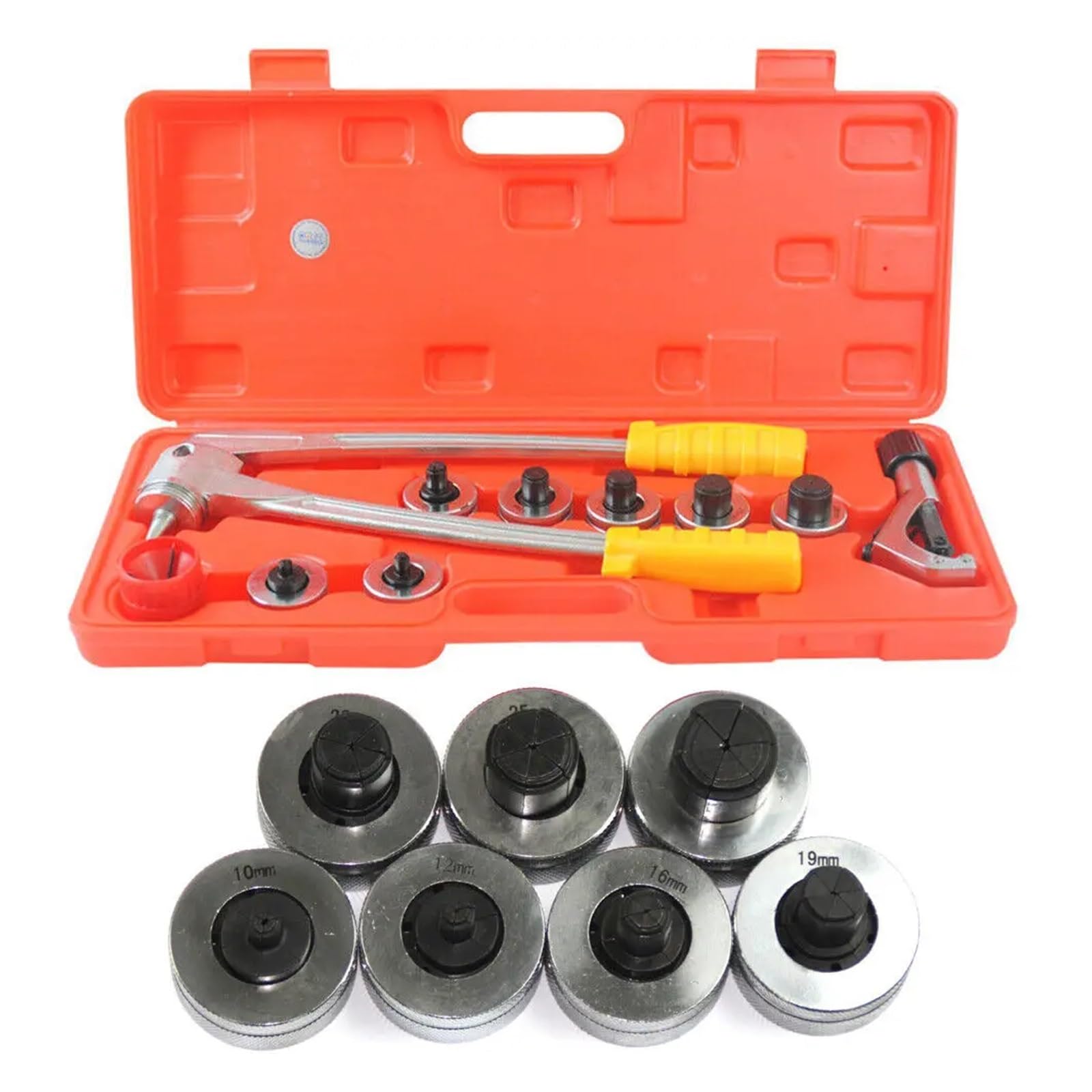 Expansor de tubos, Pipe Expander Tool With Tube Cutter 7 Heads 10-28mm Pipe Crimping Manual Pliers Metal Tube Expansion Tool Kit