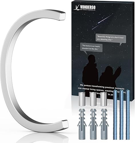 Miniatura 123 de VONDERSO - Letrero de dirección flotante de 5 pulgadas para exteriores de metal negro moderno para patio, calle y buzón, números de dirección Negro 1