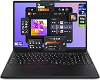 Lenovo ThinkPad P16s Gen 3 Mobile Workstation, Intel Ultra 7-155H, 64 GB DDR5 RAM, SSD PCIe de 1 TB, tela OLED WQUXGA de 16 polegadas (3840 x 2400), Nvidia G-Force RTX 500 Ada, teclado retroiluminado