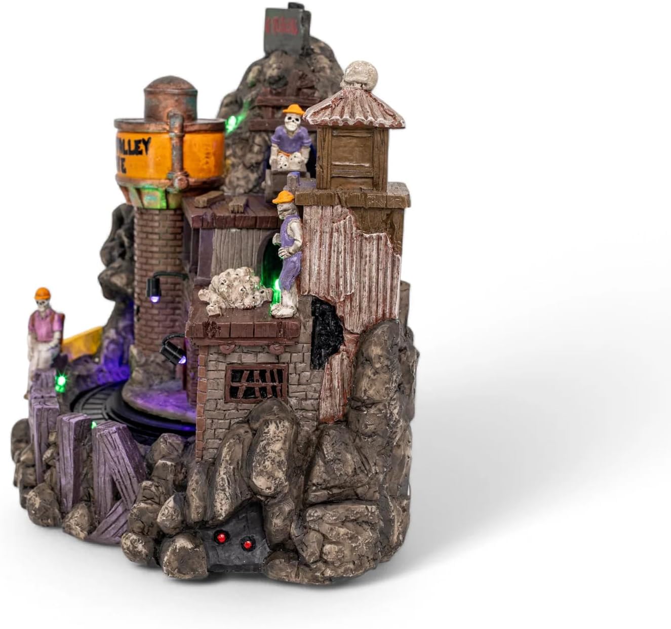 Death Valley Mine Animated Halloween Village Multicolored LED Lights and Sound