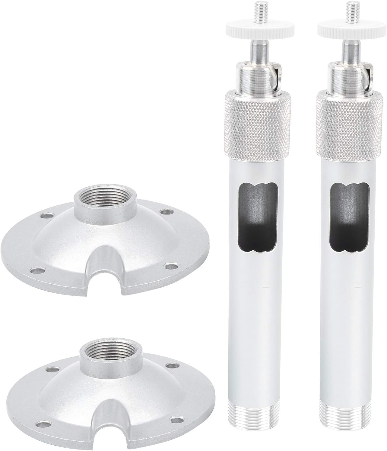 Security Camera Mounting Bracket, Surveillance Wall Ceiling Mount Holder Stand Monitor Universal Rotary Clamps Aluminum Alloy Adapter Case for Indoor Outdoor CCTV Housing 360 Degrees Adjustable
