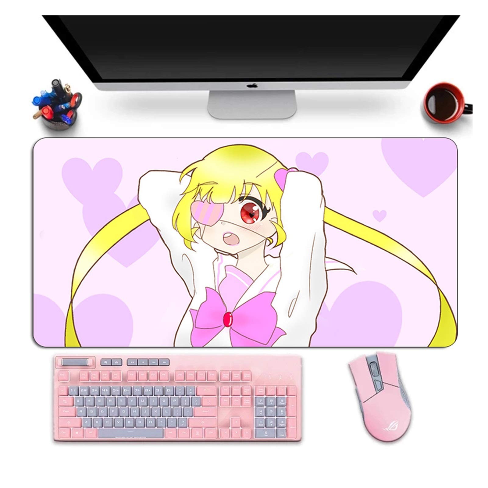 Amazon.co.jp: デスクマット かわいいカワイイXLゲームマウスパッド