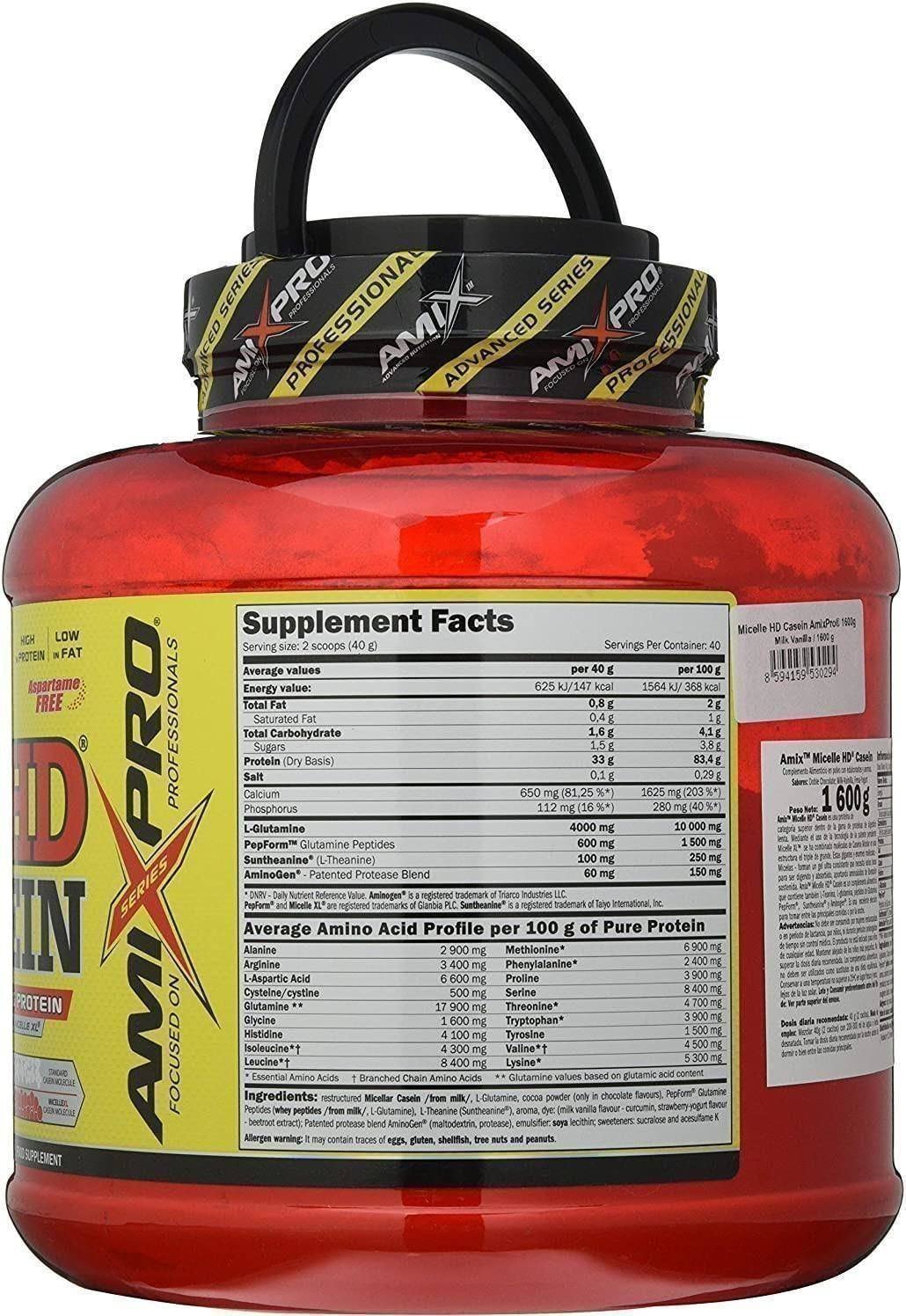 Micelle HD Casein - 1600g - Sabor Fresa-yogur