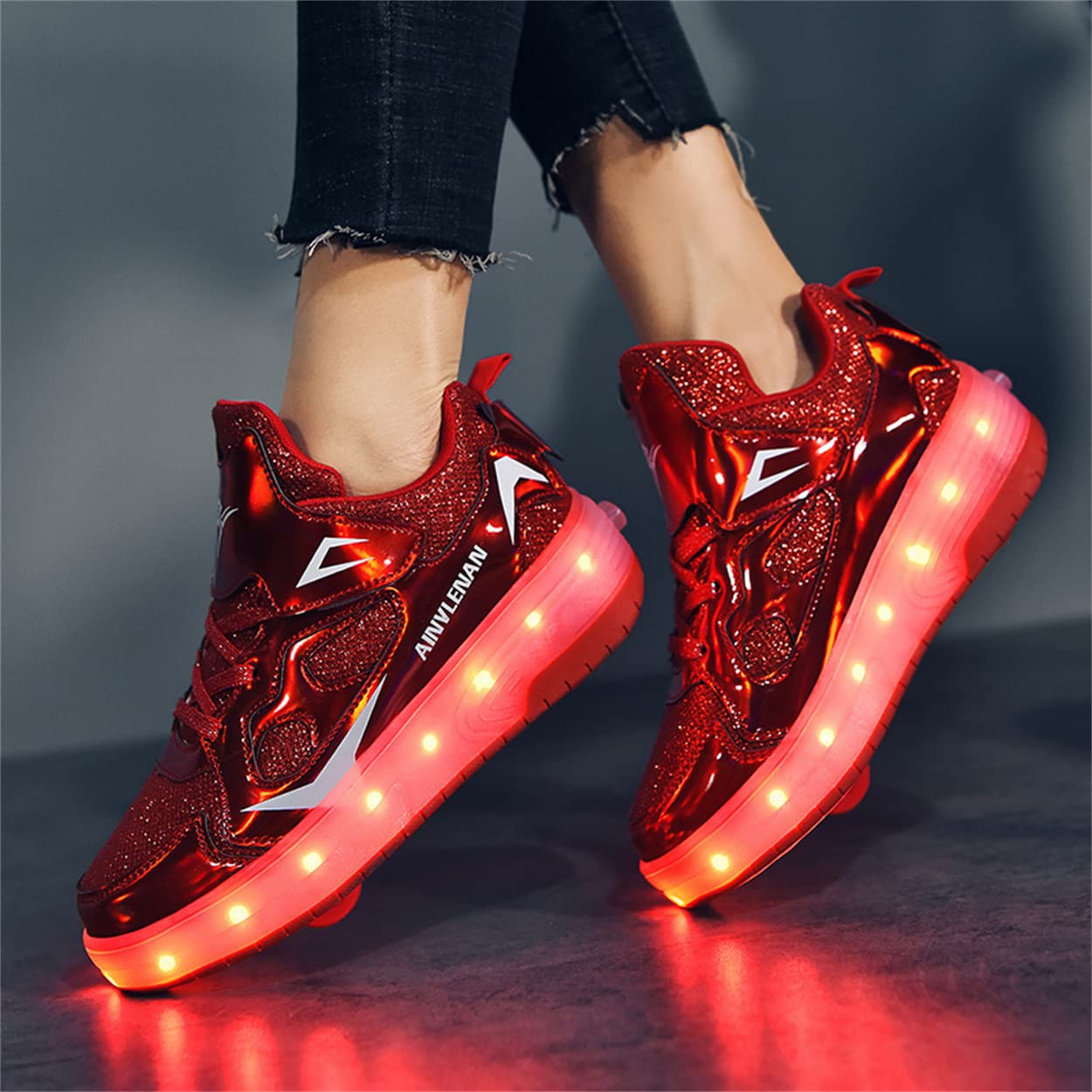 Zapatos con Ruedas Zapatillas con Dos Ruedas para niños y niña Led Luces Zapatillas con Ruedas Se Puede Bambas con Ruedas Carga con USB Automática Calzado de Skateboarding
