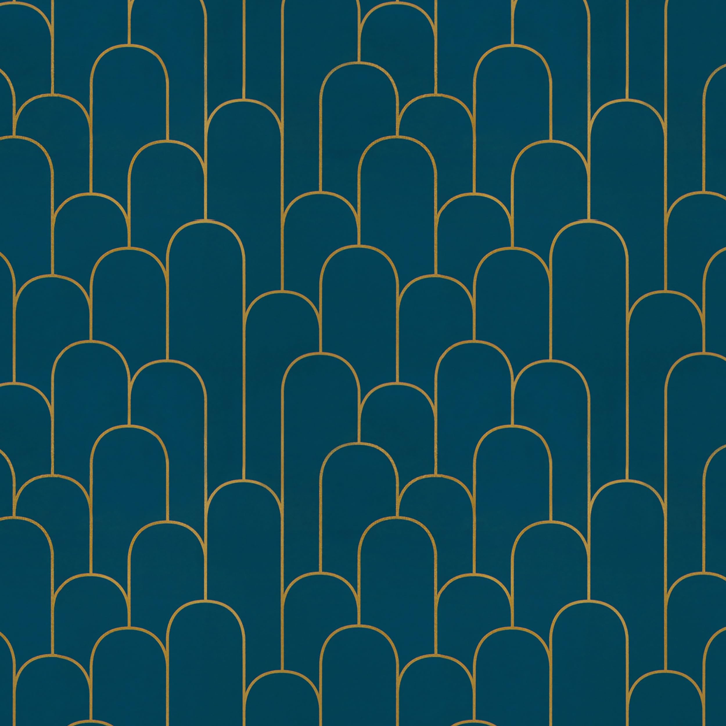 Yasinet Peel and Stick Wallpaper Stripe Removable Blue Contact Paper Blue/Gold Geometric Self Adhesive Decorative for Wall Countertop Cabinet Furniture Vinyl Film 17.3''x393.7''