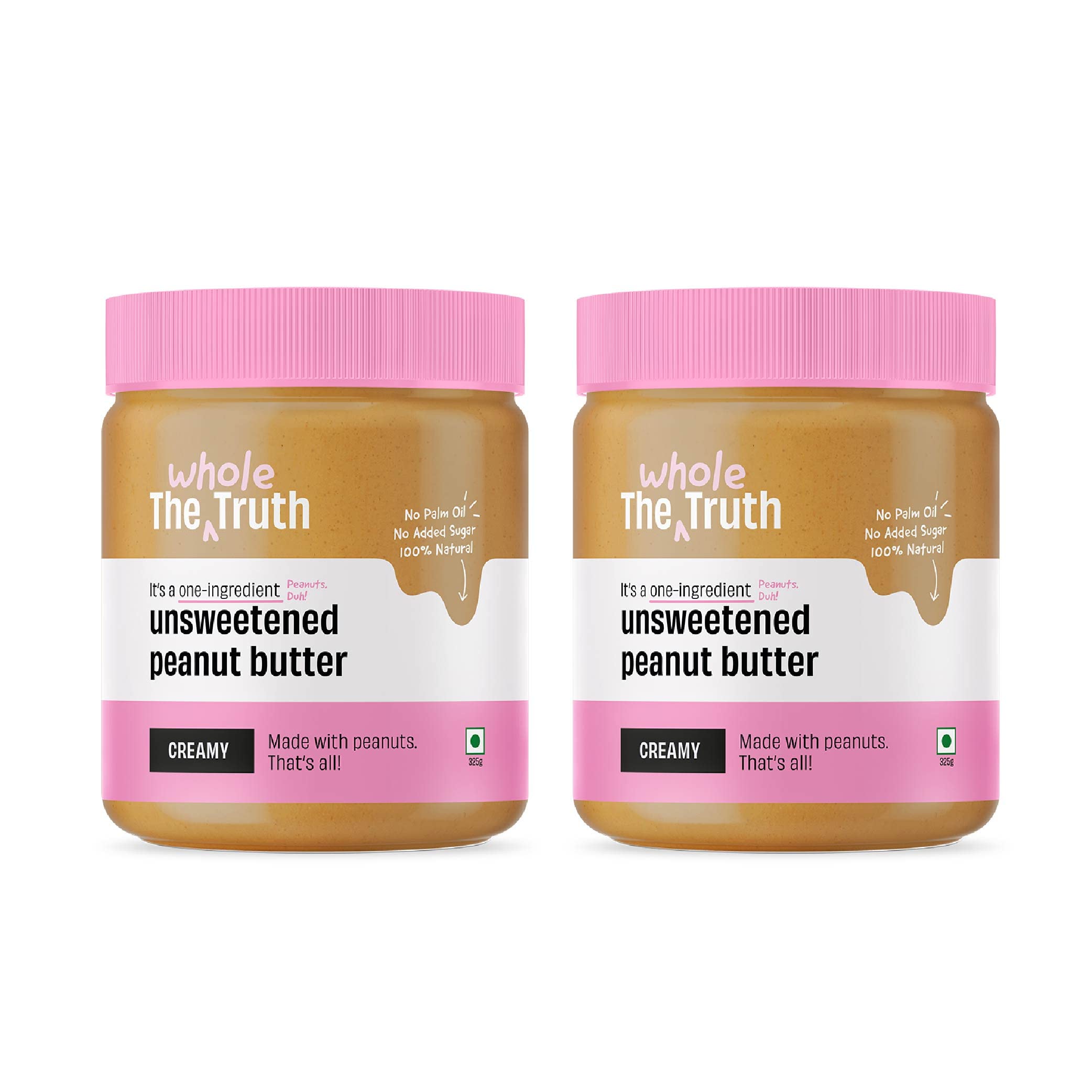 The Whole Truth - No Added Sugar Peanut Butter Pack of 2 - Crunchy - 650 grams - Gluten Free - No added preservatives (B09Z7Y3H2L) Amazon Price History, Amazon Price Tracker