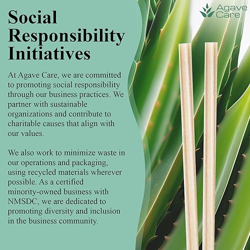 Miniatura 6 de Paquete de 150 popotes biodegradables sin envolver de 5.9 pulgadas hechos con fibras de agave - Pajitas ecológicas para beber bebidas compostables,