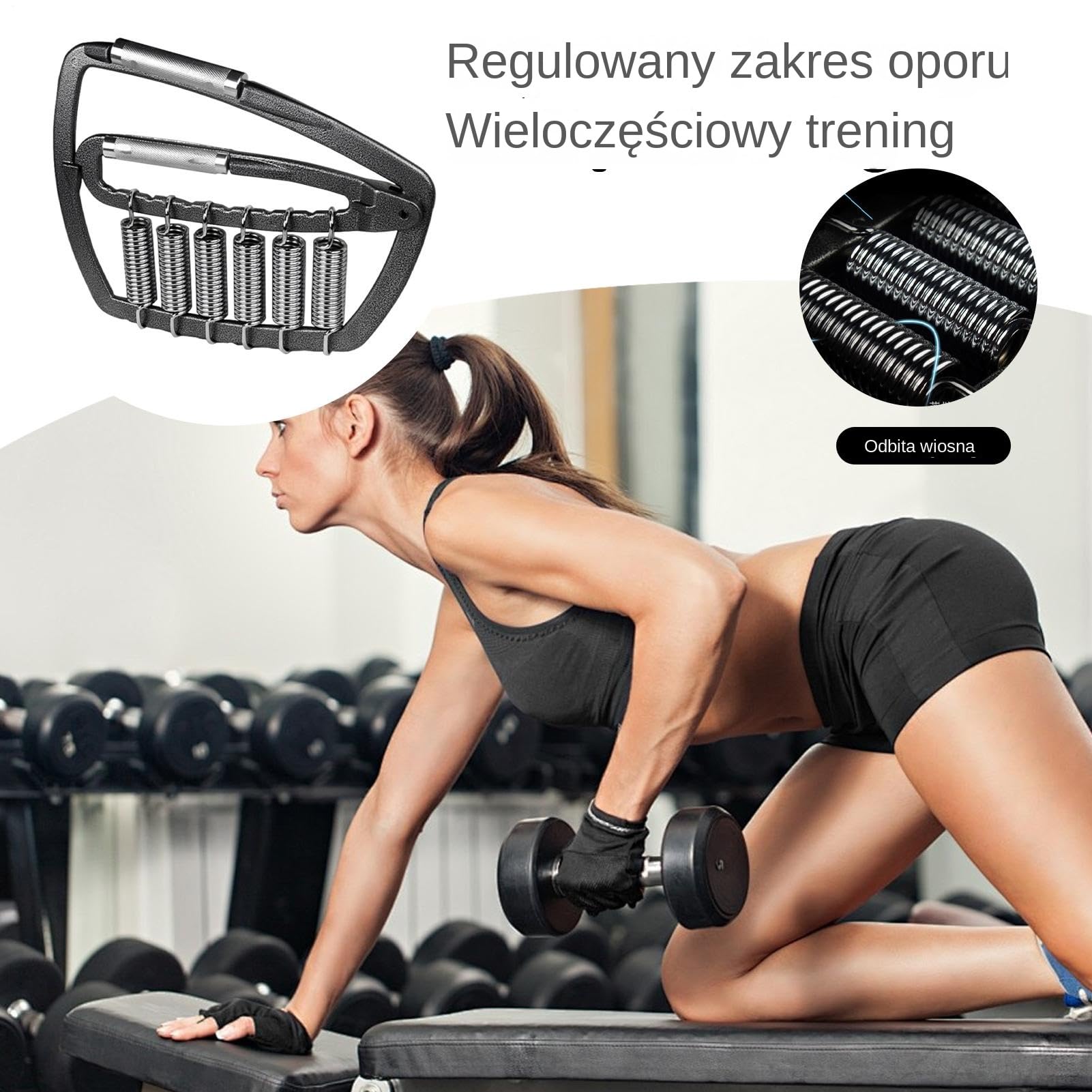 Ściskak do Rąk - Regulowany Od 50 Do 1000 Lb, Do Domu, Siłowni, Podróży,Przyrząd Rehabilitacji Dłoni Dla Wspinaczki Siłowni Sportowców Mężczyzn Dorosłych