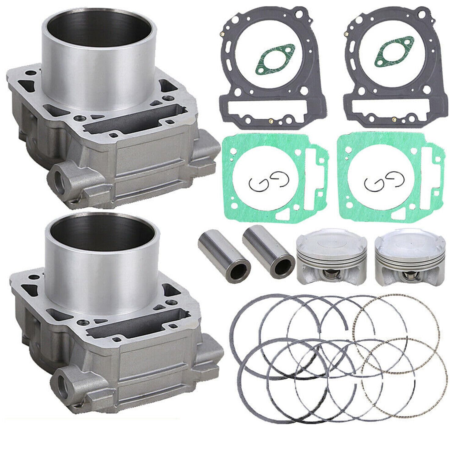 Cylinder silnika 91mm 1000CC Zestaw pierścieni uszczelniających tłoka 2 cylindry Pasuje do Can-Am BRP Pasuje do 1000 Max800 Zestaw cylindra