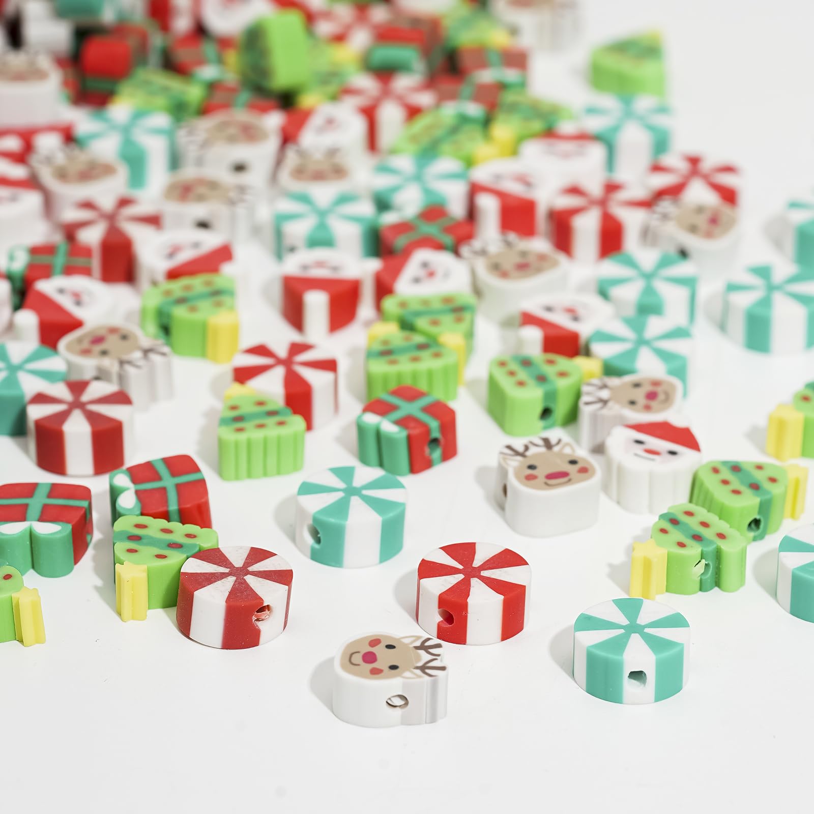 300 Weihnachts-Perlen Aus Polymer Clay – Für DIY-Schmuck, 10 Mm