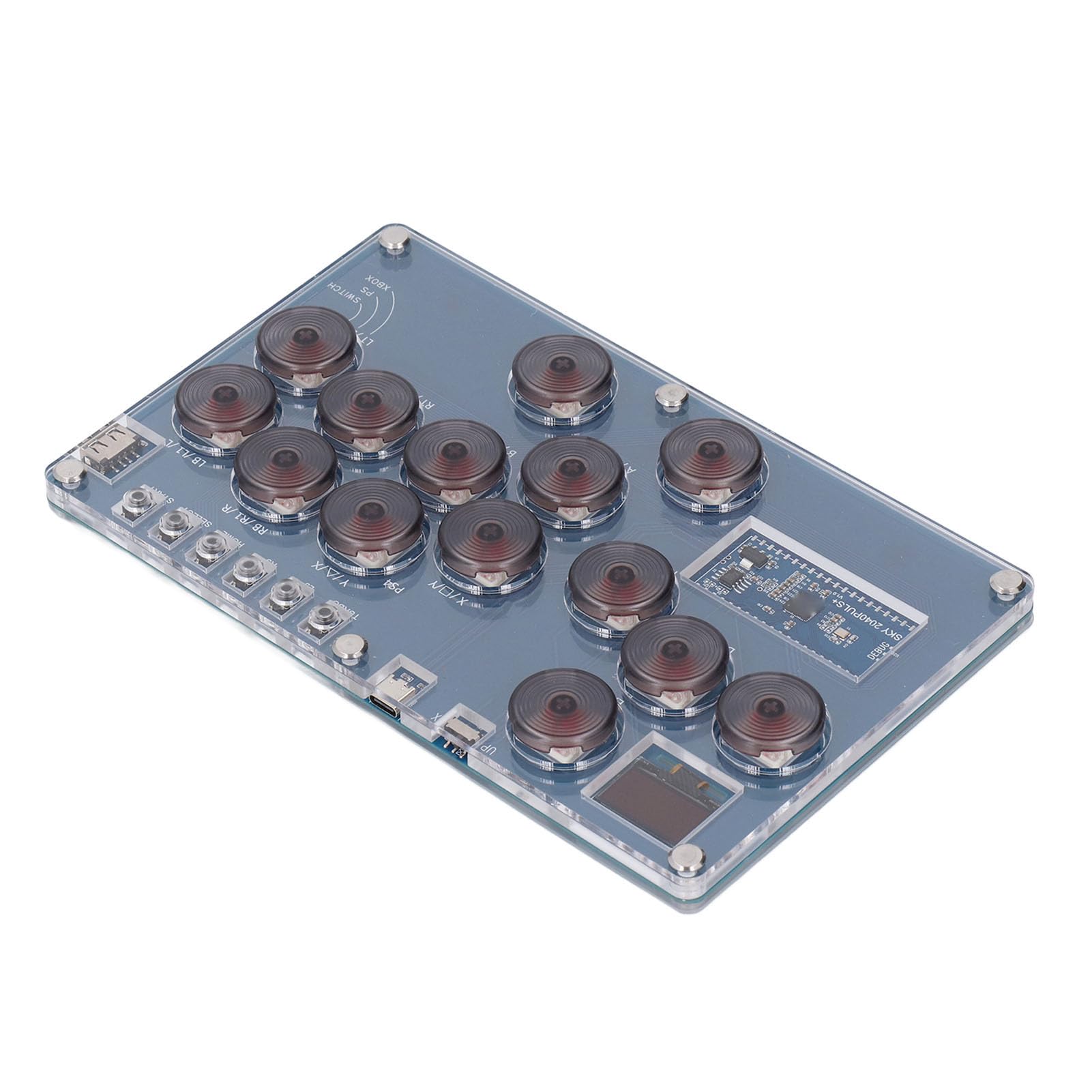 Palo de Lucha de 14 Teclas con Soporte RGB y SOCD Personalizado para Steam Deck Gaming