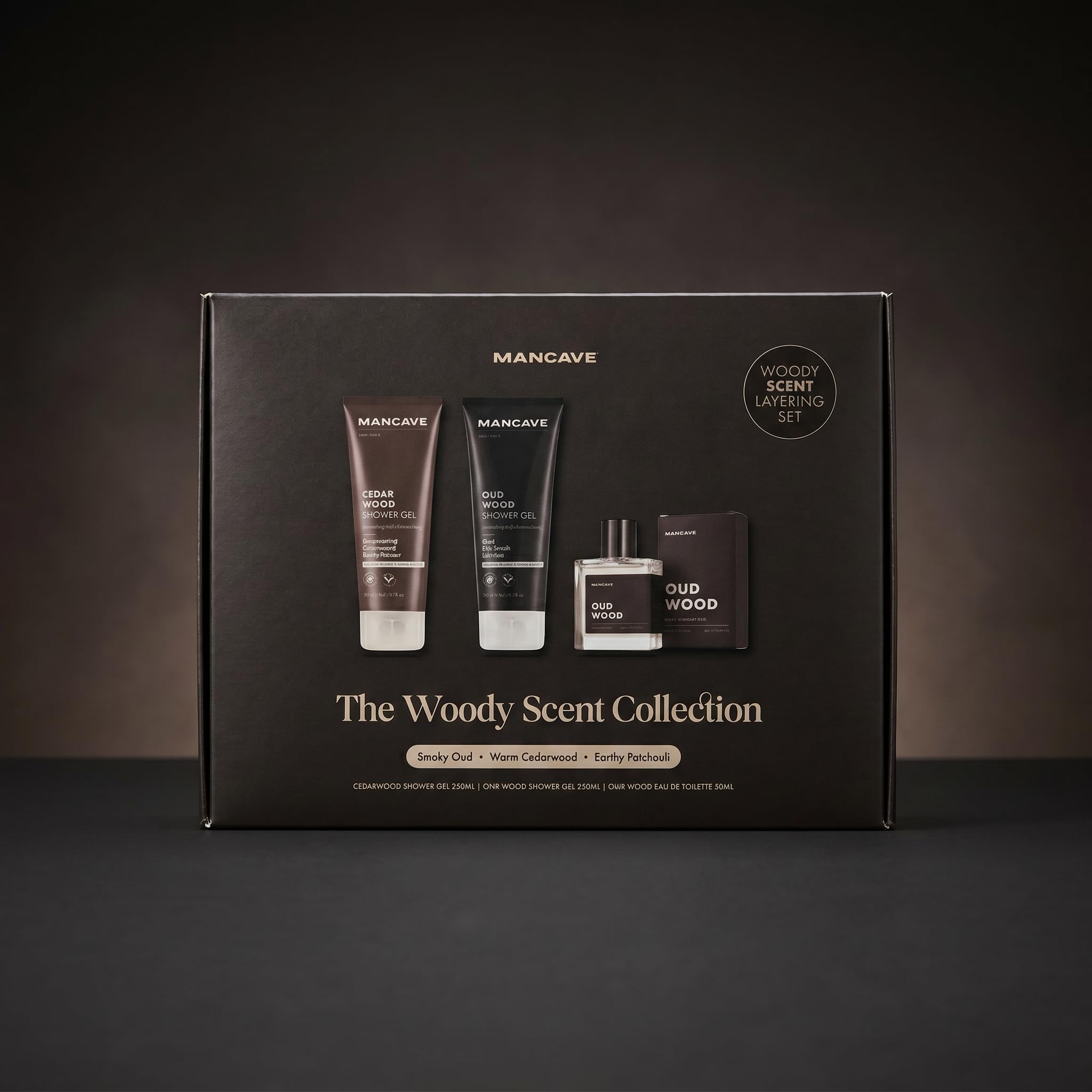 ManCave Zestaw Zapachowy Warm and Woody z 2x200ml Żelu pod Prysznic i 1x EDT