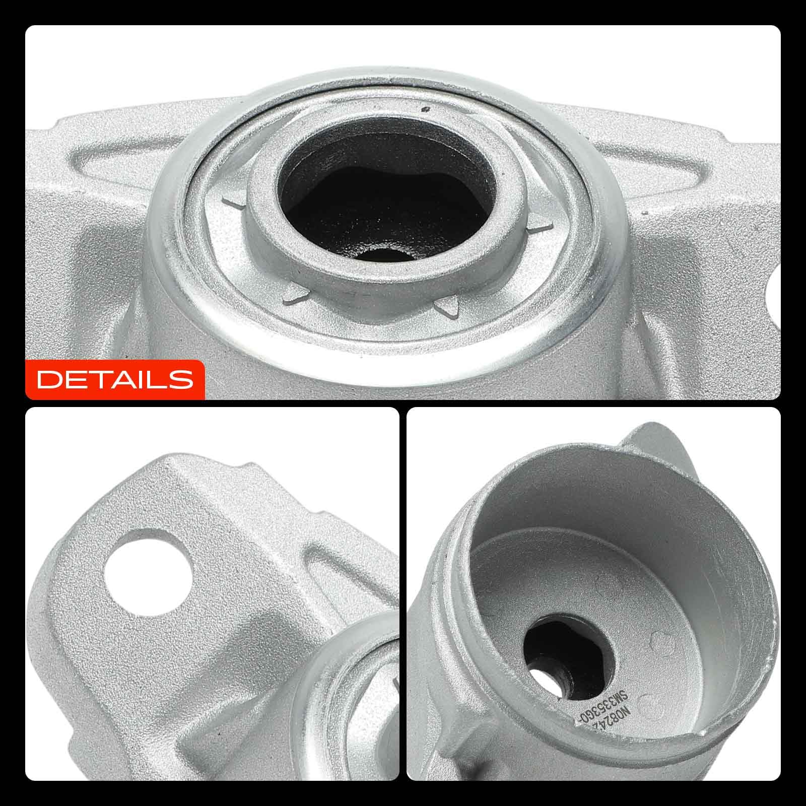 Frankberg 2x Palier de jambe de suspension Arrière Gauche Droite Compatible avec Golf VII 5G1 BE1 BE2 BQ1 Polo AE1 AW1 BZ1 Passa.t 3G2 CB2 Octav.i.a IV A3 8V1 8VK Jet.t.a Leon Remplacer# 5Q0513353G