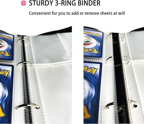 Miniatura 7 de Carpeta de tarjetas coleccionables para tarjetas TCG, tarjetero con fundas extraíbles, estuche de colección, almacenamiento de libros, juguete de