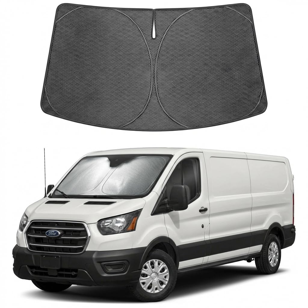 Proadsy Custom Fit 2015-2026 Ford Transit Windshield Sun Shade, Blocks Heat