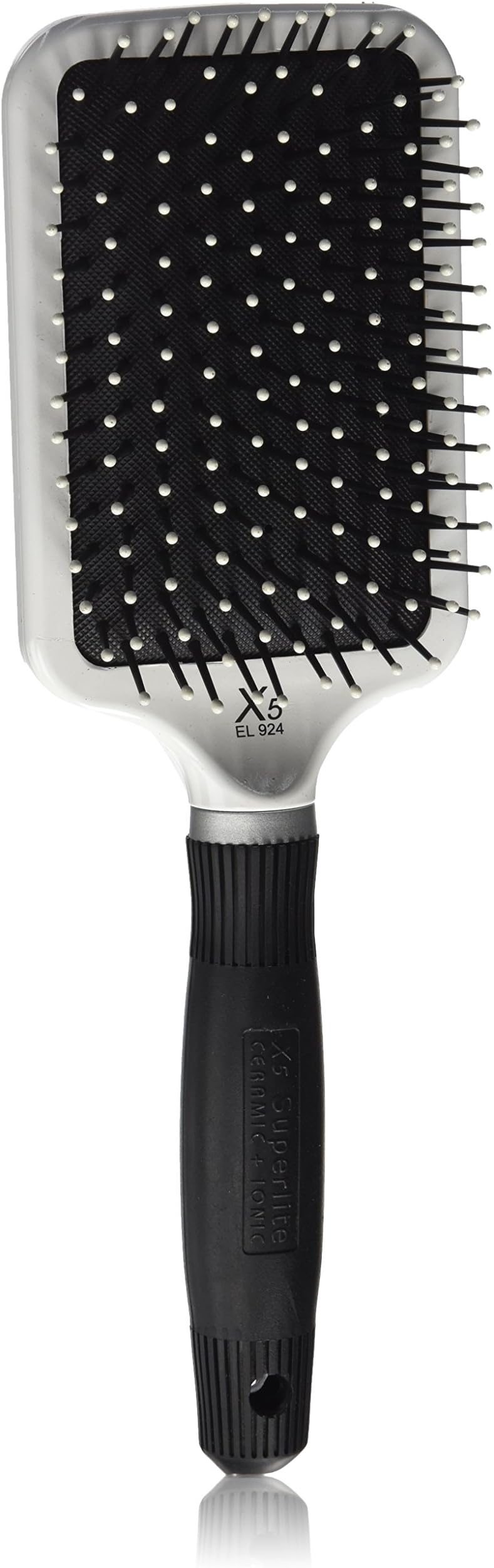 Elegant Brushes Superlite X5 Paddle Ionic Brush, White
