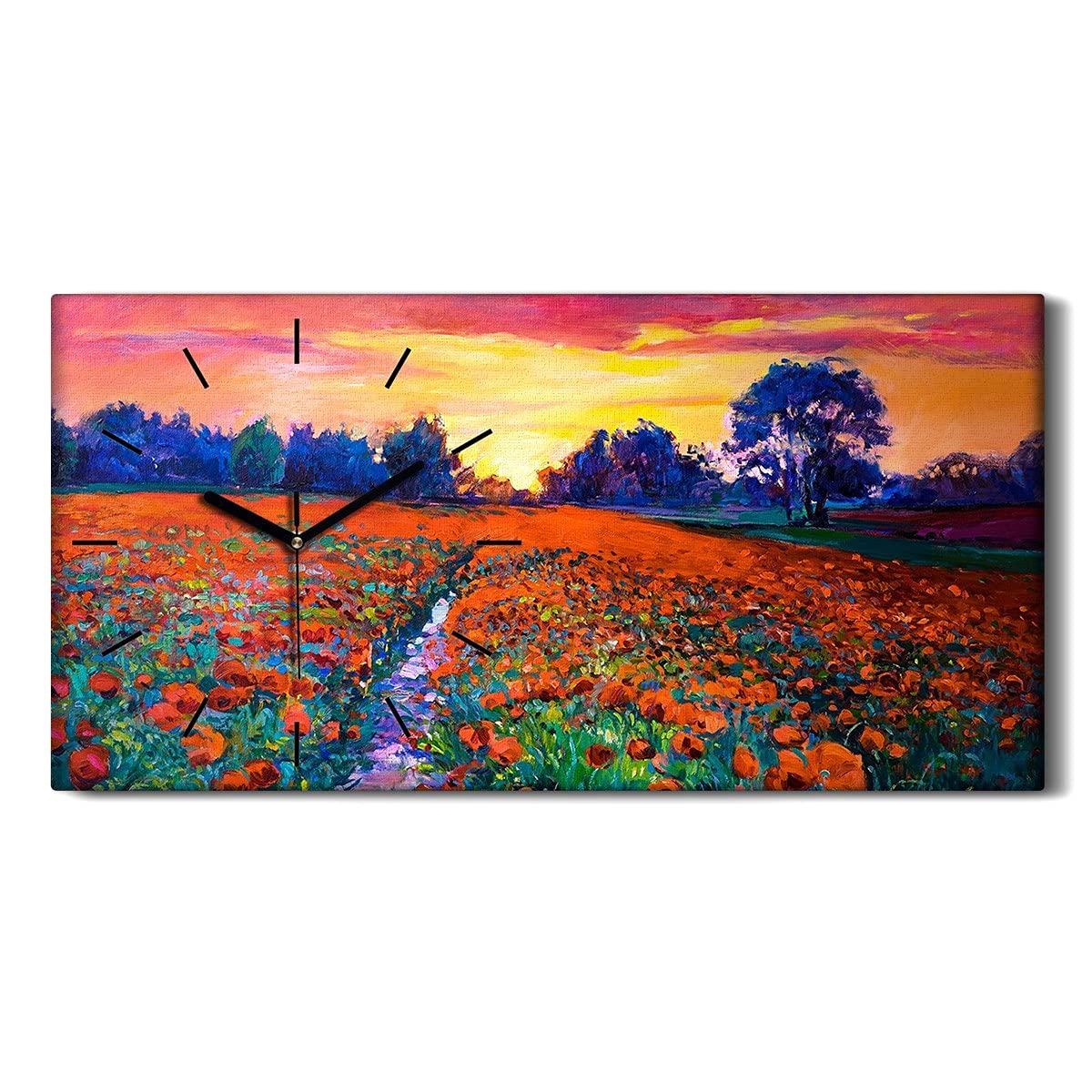 Horloge Silencieuse Sans Tic-Tac Coloray 60x30cm pour Chambre et Salon