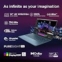Lenovo Yoga Slim 9 Intel Evo Core Ultra 7 258V Touchscreen Laptop (32GB RAM/1TB SSD/14 (35.5cm)/4K WQUXGA OLED/AI PC AI Now/Copilot+ PC/Windows 11/Office 2024/1Yr ADP/Teal/1.2Kg), 83CX002LIN gallery image