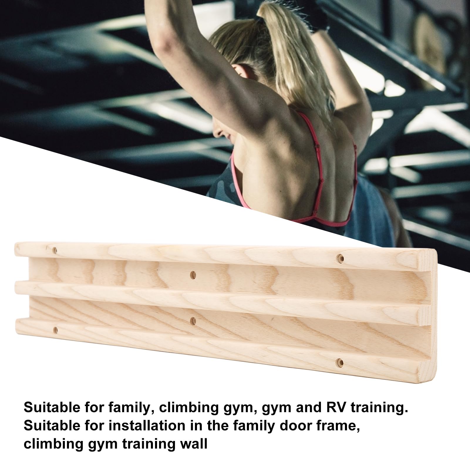 Diapasón de dedo para escalada en roca, tablero de entrenamiento de escalada de fuerza de agarre, Hangboard de escalada en roca