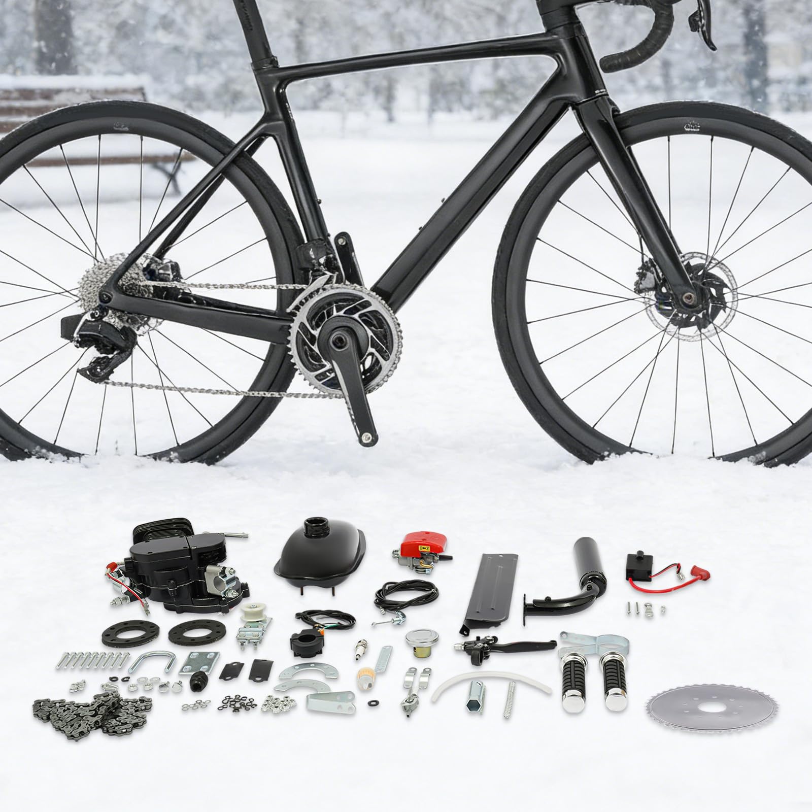 Moteur 2 temps 110 cm³ 3 kW Kit de conversion de vélo pour 26-28"
