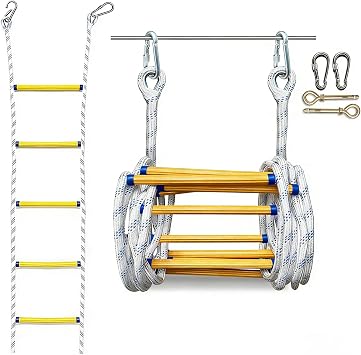 Fire Ladder,agility Ladder, Fire Escape Ladder, Rope Ladder, Rope Ladder Escape Ladders Emergency Rope LaddersSize12M/39Ft