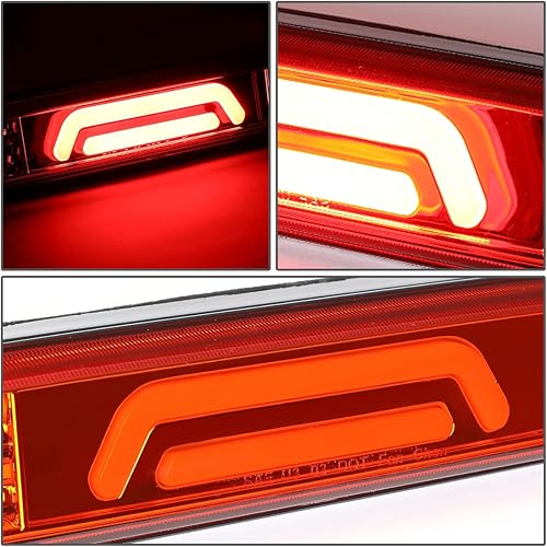 Miniatura 3 de DNA MOTORING 3BL-FSPRAN99-3D-LED-RD - Luz de freno trasera LED 3D con lente roja compatible con 93-11 Ranger  99-16 F250-550 SD  95-03 B2300 B2500